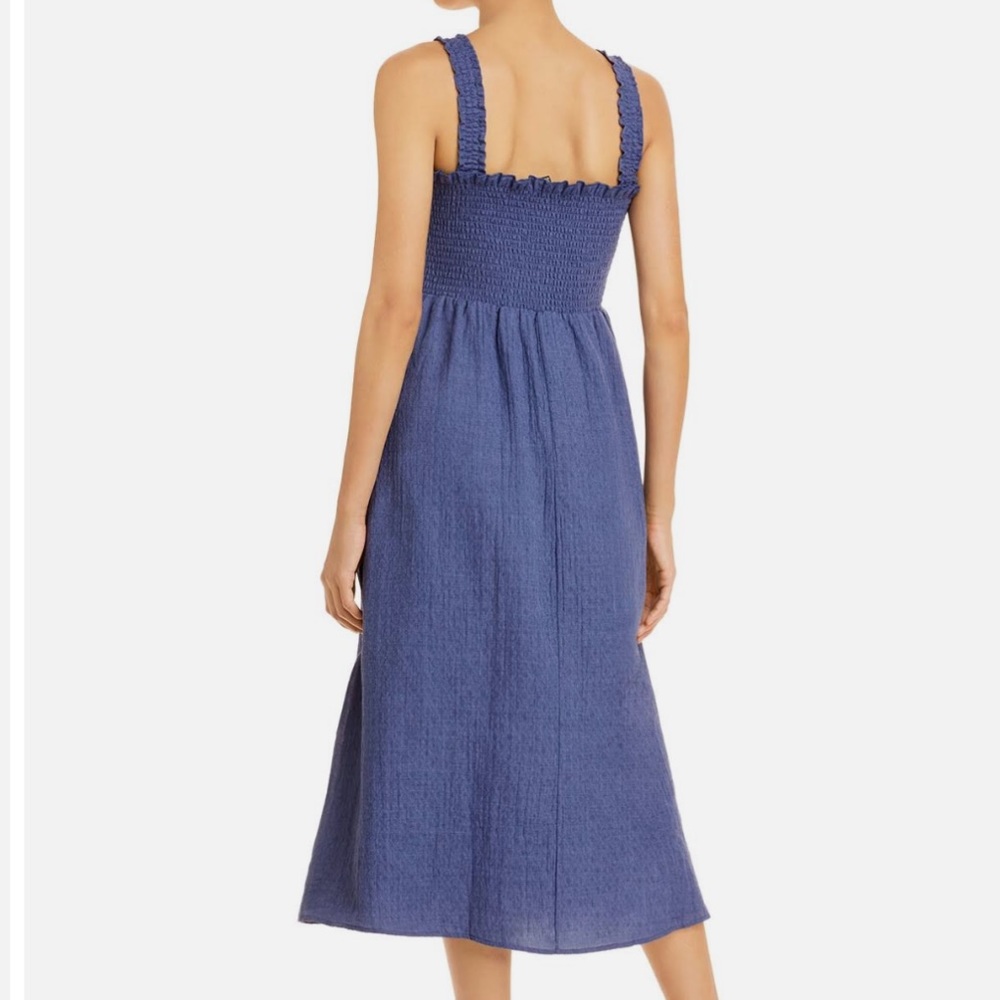 Aqua Smocked Midi Dress Size M